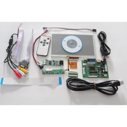 7"inch LCD Display Touch Screen TFT Monitor AT070TN90 HDMI VGA Input Driver Board Controller for Raspberry Pi Free shipping