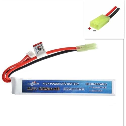 Battery Lipo Airsoft 11.1v 7.4v 1200mah 20C for Airsoft Air Gun BB Toy Gun Accesorios AEG AK47 M4 Parts Air Postol Stick Type