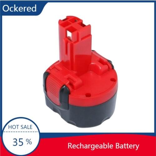 Ockered Tool Batteries 9.6V 2000mAh Rechargeable Battery Replaceable Electrician Tools Battery for Bosch BAT048 BAT100 BAT119