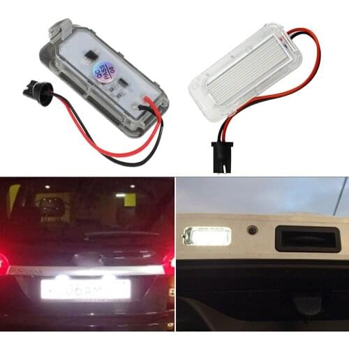 White 2pcs 6000k LED Number License Plate Light Lamp For Ford Focus 5D Fiesta Mondeo MK4 C-Max MK2 S-Max Kuga Galaxy