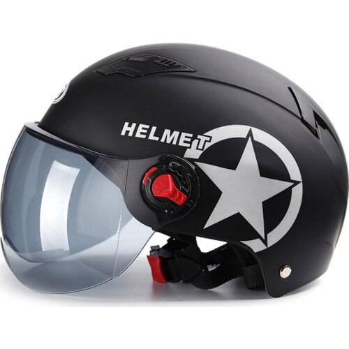 HD Lens Electric Motorcycle Helmet Dual & Single HD Lens Visors Moto Helmet Bicycle Men Women Summer Scooter Moto Para Casco