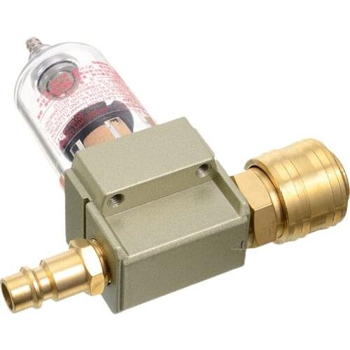 1pc Compressed Air Filter Separator Including 1/4" Quick Coupling Water Filter Trap Water Separator Airbrush