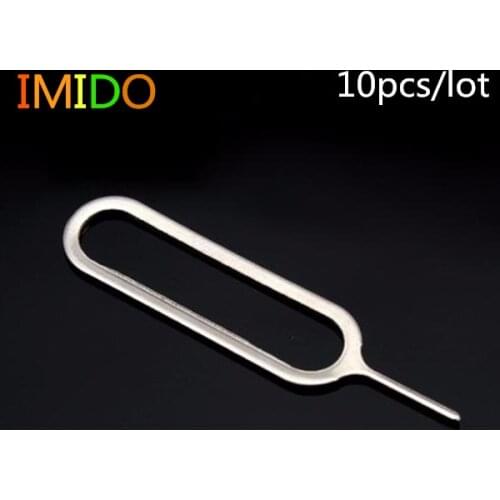 Haobuy 10 pcs Metal SIM Card Tray Removal Eject Pin Key Tool Needle For iPhone 11 pro 7 Plus for Samsung for Xiaomi