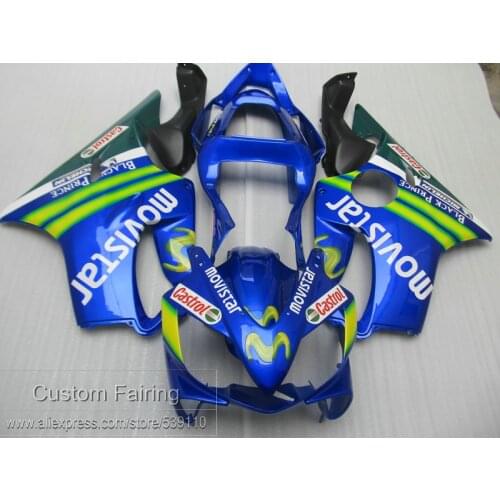 Aftermarket body parts fairing kit for Honda CBR600 F4I 01 02 03 green blue injection mold fairings CBR600 F4I 2001-2003 SD19