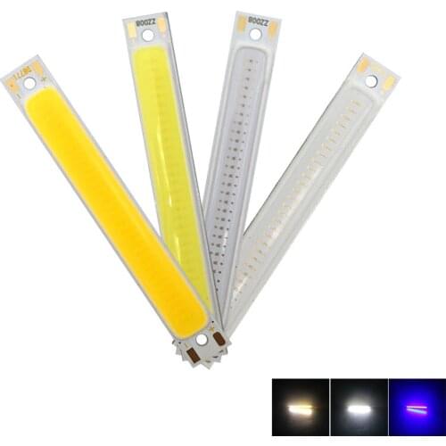 Battery Powered 1W 3W COB Bulb Kit 3.7V LED Light Source 60mm 2.36in Strip Bar LED Chip for Work Lamp Bike Boat Car Lights