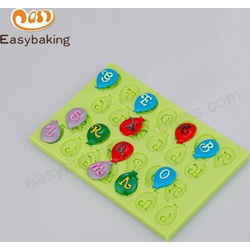 Kitchen Accessories Baking Mat Embellishments Balloons Letter Silicone Mould Fondant Cake Decrtation Tools