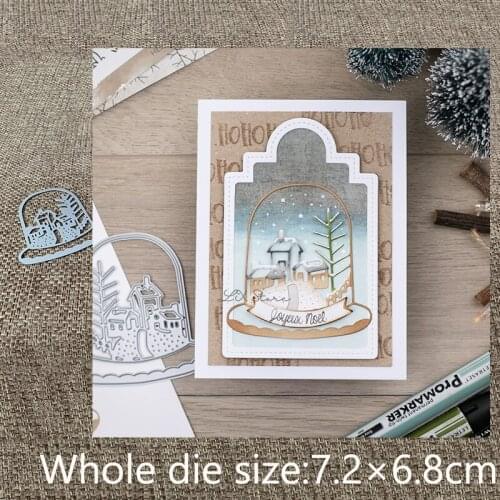 New Design Craft Metal stencil mold Cutting Dies house crystal ball scrapbook die cuts Album Paper Card Craft Embossing