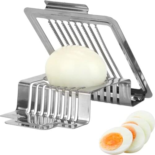 Egg Cutter Kitchen Accessories Egg Slicer Stainless Steel Multifunctional Fruit Slicer Boiled Egg Slicer Section Cutter