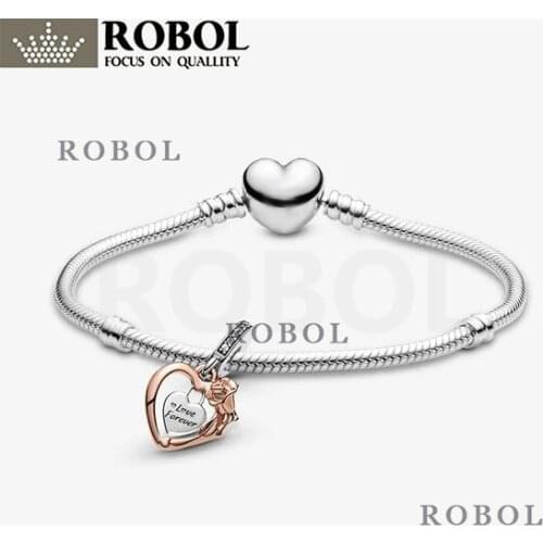 PDB SL High Quality 925 Series New Product Sterling Silver Fashion Charm Bracelet DIY Bead Charm Female Bracelet Jewelry Gift