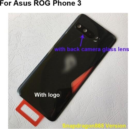 Tested For Asus ROG Phone 3 ZS661KS Snapdragon865 Full Battery Cover Back Cover Door Housing Case For ASUS ROG Phone3 with logo