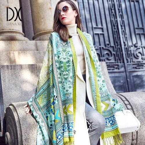 Luxury Brand Scarf Unisex 2018 Female Male Best Quality Wool Cashmere Scarf Pashmina Tassels Women Men Wrap Cape Bandana Hijab