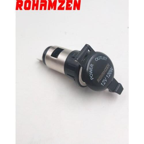 Rohamzen 12v Cigarette Lighter Power Socket Waterproof Performance for Car Motorcycle Boat Tractor Car