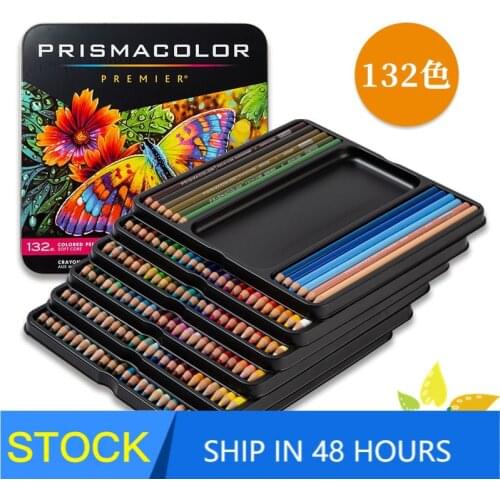 Sanford prismacolor premier 132 color pencil 4mm oil Color pencil Sketch Colour Pencil art School Supply painting Pencil tin box