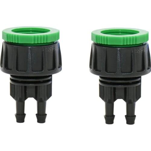 Female thread 1/2 3/4 to 4/7 hose 2-way connector 1/4 Splitter watering Y tap 1/4 Hose Pipe Splitter Quick connector 25pcs