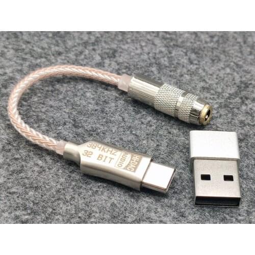 New ALC5686,Upgrade USB C to 3.5mm Headphone Adapter, HiFi Type C to Aux Audio Jack, 32Bit/384Khz Hi-Res Portable DAC Dongle