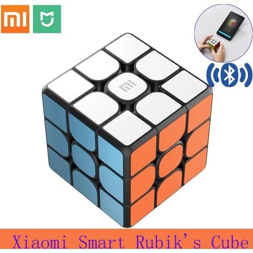 Xiaomi Smart Mi Magic Cube Mijia Smart Rubiks Cube Work with Mijia APP Timing Bluetooth Connect Racing Structure For Kids Gifts