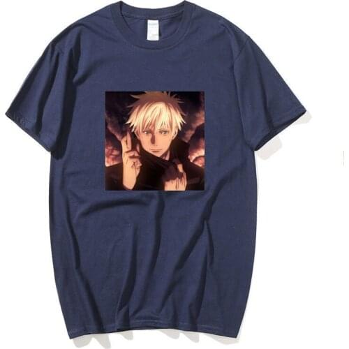 Japanese anime Jujutsu Kaisen Gojo Satoru Summer T Shirt Men Women O Neck Female Top Tshirt Clothes