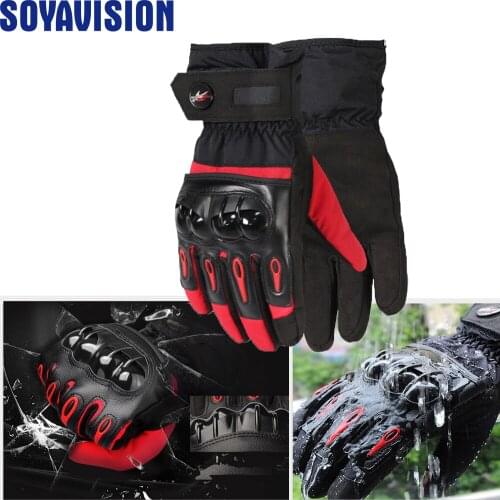 Winter Motorcycle Gloves Waterproof Luvas Ski Protector Mens Touchscreen Motocross Racing Guantes Moto Gloves Windproof