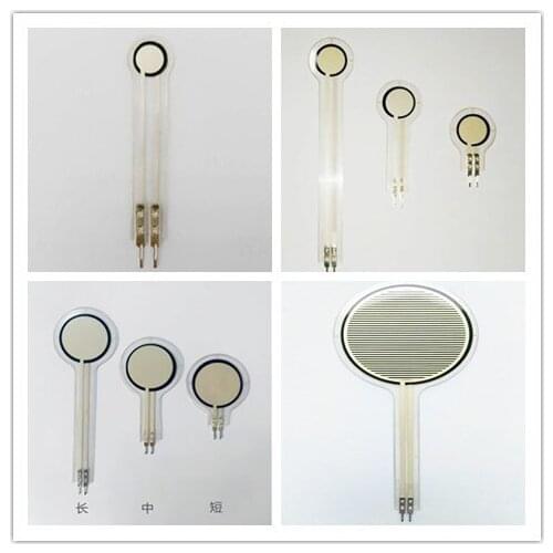 0-5KG,3-10KG,10-30KG,20-50KG 10mm,20mm Single point Piezoresistive type flexible thin film pressure sensor two-sided induction