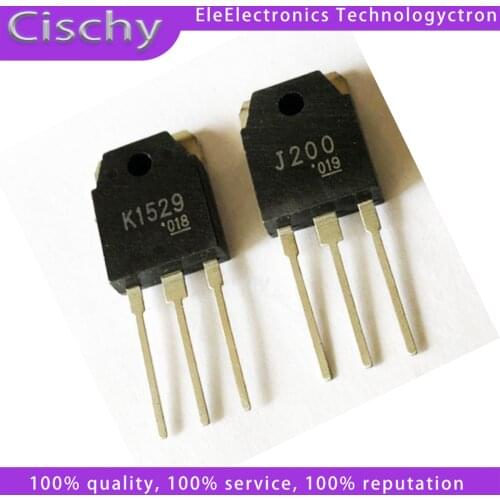 1pair ( 1pcs 2SK1529 + 1pcs 2SJ200 ) TO3P K1529 J200 TO-3P