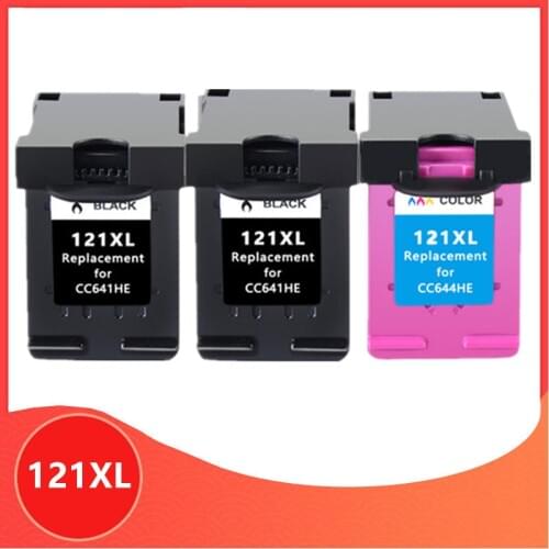 3P Compatible 121XL Ink Cartridge Replacement for HP 121 for hp121 for Deskjet D2563 F4283 F2423 F2483 F2493 F4213 F4275 Printer