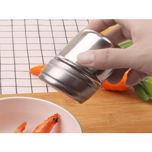 5*7cm Stainless Steel Salt Shaker Jar Sugar Pepper Toothpick Storage Bottle BBQ Picnic Seasoning Storage Jars