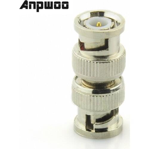 ANPWOO BNC Male to Male Adapter Connectors RG59 Coaxial Coupler for CCTV Camera