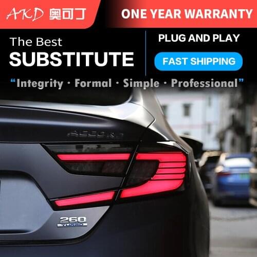 Car Styling Tail Lamp case for Honda Accord 2018 2019 taillights Tail Lights LED for Honda Accord taillight Rear Lamp LED