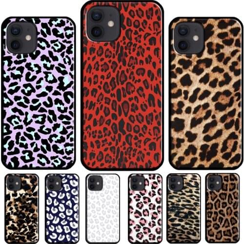 African Leopard Print Case For iPhone 11 Pro Max XS X XR 6 6S 7 8 Plus SE 2020 12 Mini 12 Pro Max Phone Coque