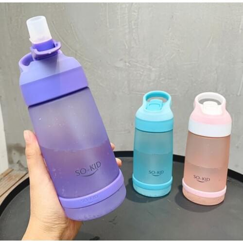550ML Sports Water Bottle Kids Water Bottle Children Straw Water Bottles Baby Lemon Bottle Bpa Free No Phthalate