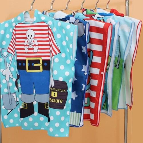 Kids Hooded Bath Towel Cartoon Cotton Bath Towel for Baby Boy Girl Super Absorbent Towel 2-8 Year Childrens Cape Cloak Disney