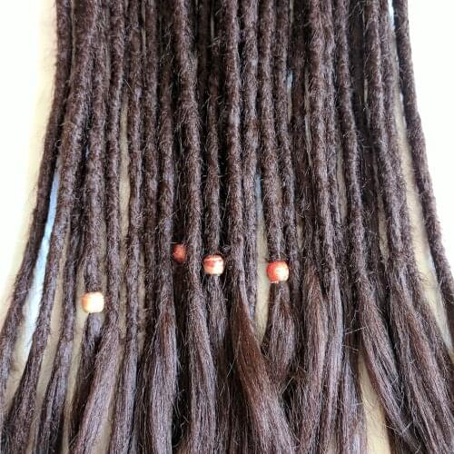 Qp hai #4 Dreads 20 inch Handmade Dreadlocks Extensions Fashion Reggae Crochet Hip-Hop Synthetic Dreads Crochet Braiding Hair