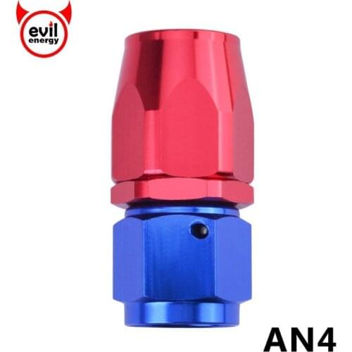 Evil energy AN4 0/45/90/180 Degree Swivel Fitting Hose End Adapter Hose End Oil Fuel Reusable Fitting Oil Cooler Hose Fittings