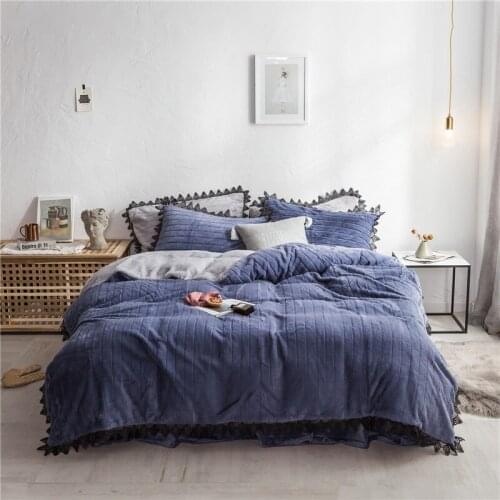 Hot New 3D Carved Cashmere Flannel Velvet Bedding Sets Bed Sheet Duvet Cover twin King Queen size flat sheet and bedskirt sets