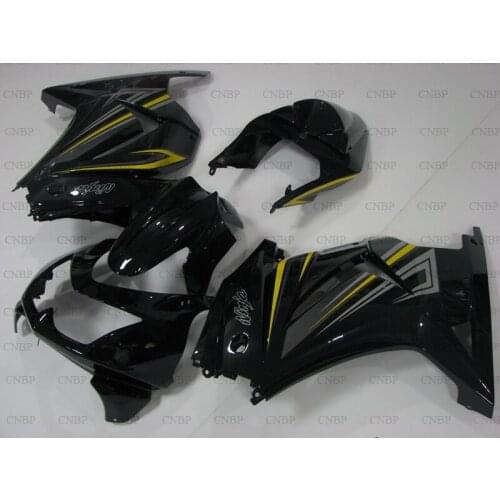 Ninja 250R 2008 - 2014 Fairing Kits EX 250 2008 Fairings for Kawasaki Zx250r 2012 Black Plastic Fairings