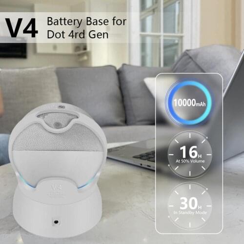 For Echo Dot 4th Generation Portable Wireless Charger Base Mounting Bracket Holder Stand Space Saving Bracket Assistants