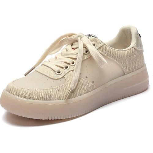 Sneakers Women 2021 Summer New Thick-soled Casual Student Board Shoes Women All-match Hollow Canvas Shoes Women