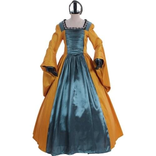 Cosplaydiy Padme Queen Amidala Dress The Other Boleyn Girl Mary Boleyn Cosplay Costume Women Medieval Dress L320