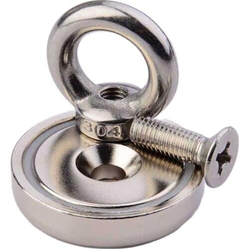 D25mm Neodymium Magnet Recovery Strong Power Imanes Metal Detector Salvage Magnet Pot Treasure Hunting Underwater Fishing Aimant