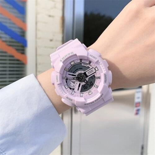 Fashion Couple Watches Digital Watch for Men/Women LED Waterproof Sport Silicone Wristwatch Creative Lover Watch Luminous Clock