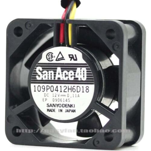 NEW SANYO DENKI SAN ACE 109P0412H6D18 4cm 4020 12V cooling fan