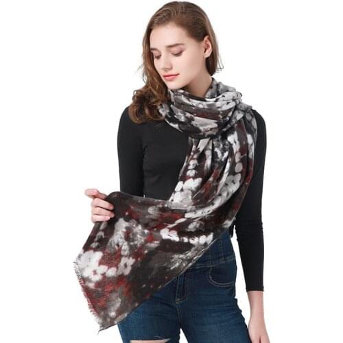 2021 Autumn And Winter Imitation Cashmere Warm Scarf Woman Fashion Shawl Geometric Printing Long Soft Sjaal 180cm*70cm