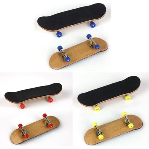 1 PC Wooden Finger Skateboards New Professional Finger Skate Board Wood Basic Fingerboard Wheel