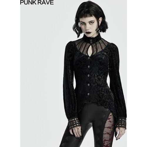 Трикотажные блузки PUNK RAVE China At AliExpress