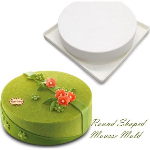 Round Cake Mould Cylindrical Silicone Mold Birthday Cake Mousse Mold Mousse Dessert Mold Cake Decoration Tools
