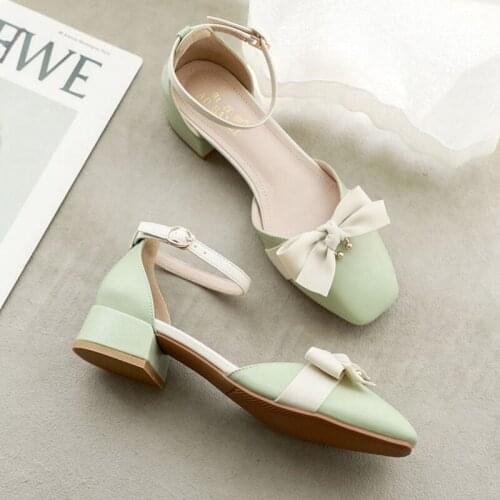 Baotou Sandals Women 2021new Summer Mid-heel All-match Mid-heel Low-heel Single Shoes Fairy Fairy Style Lady Temperament Sandals