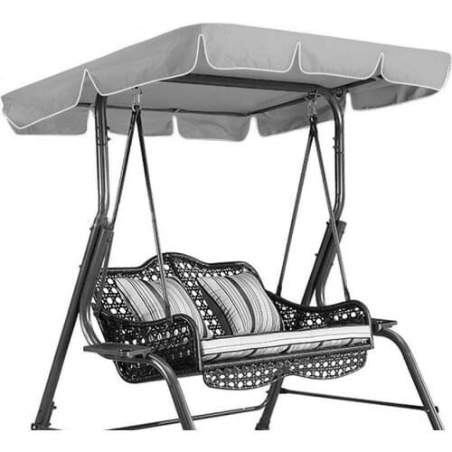 Oxford Cloth Seats Waterproof Garden Yard Swing Seat Top Cover Outdoor Rainproof Dustproof Anti UV Protector Shed Roof Cover