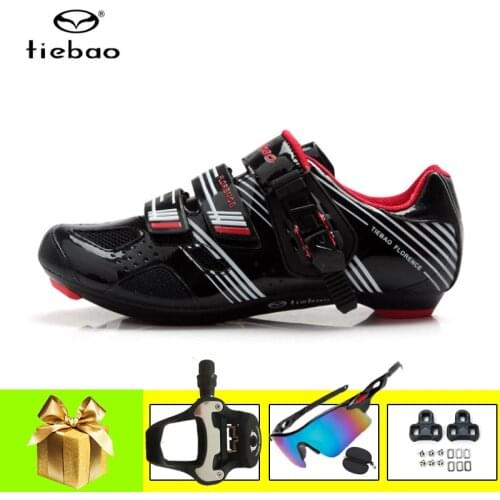 Tiebao Road Cyling Shoes Professional Men Sneakers Sapatilha Ciclismo Self-Locking Women Outdoor Light Bicycle Riding Sneakers