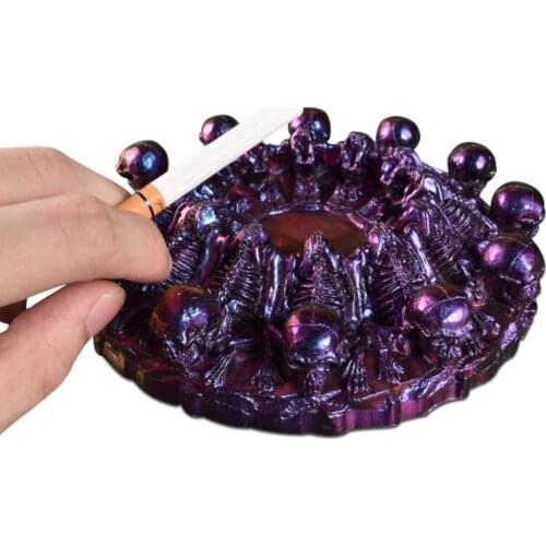 U90E Epoxy Skull Ashtray Silicone Mold Serving Board Mold for Home Decoration