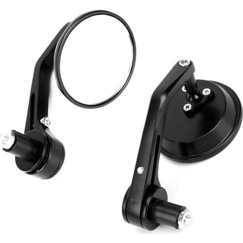 Universal Motorcycle Motorbike 7/8'' 22mm Round Handle Bar Rear View Mirror End Motocross ATV Bike Rearview Mirrors Accessories